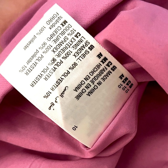 Bar III strapless vest with buttons fitted style Barbie pink suiting work career - Picture 7 of 7